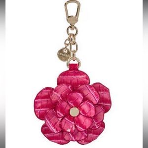 ⭐️⭐️⭐️BRAHMIN MELBOURNE COLLECTION Dahlia Pink Cosmo Tassel Keychain Croc 🐊